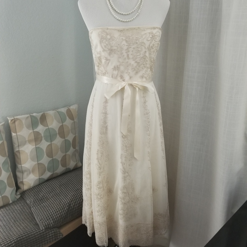 Ivory bridesmaid dress